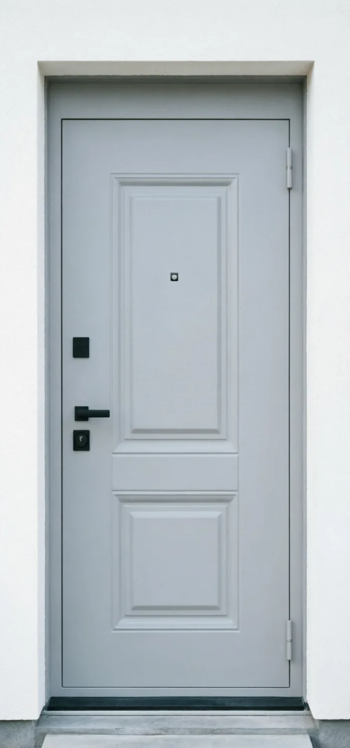 Стальная дверь «Лайт» с зеркалом